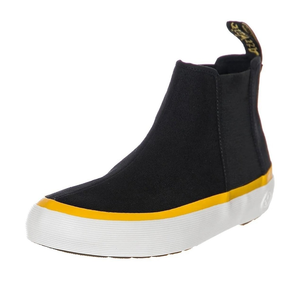 Dr. Martens‎ Phoebe Black Canvas Rubber Soles Hi-Top Boots